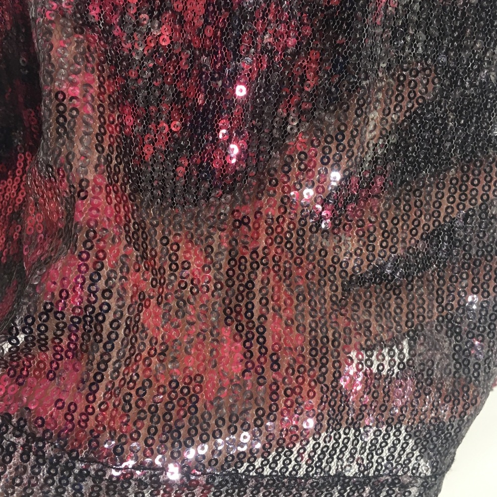 Almost Famous Pink/Silver Sequin Racer Tank - Picture 7 of 10